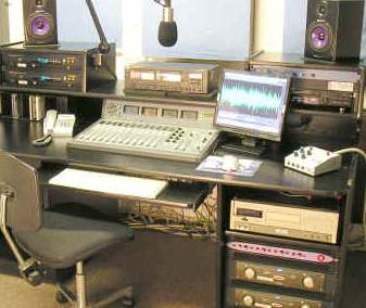 Turnkey Control room with digital broadcast console under test before export - Photo copyright Feba, used by permission